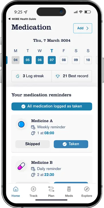App medication screen2